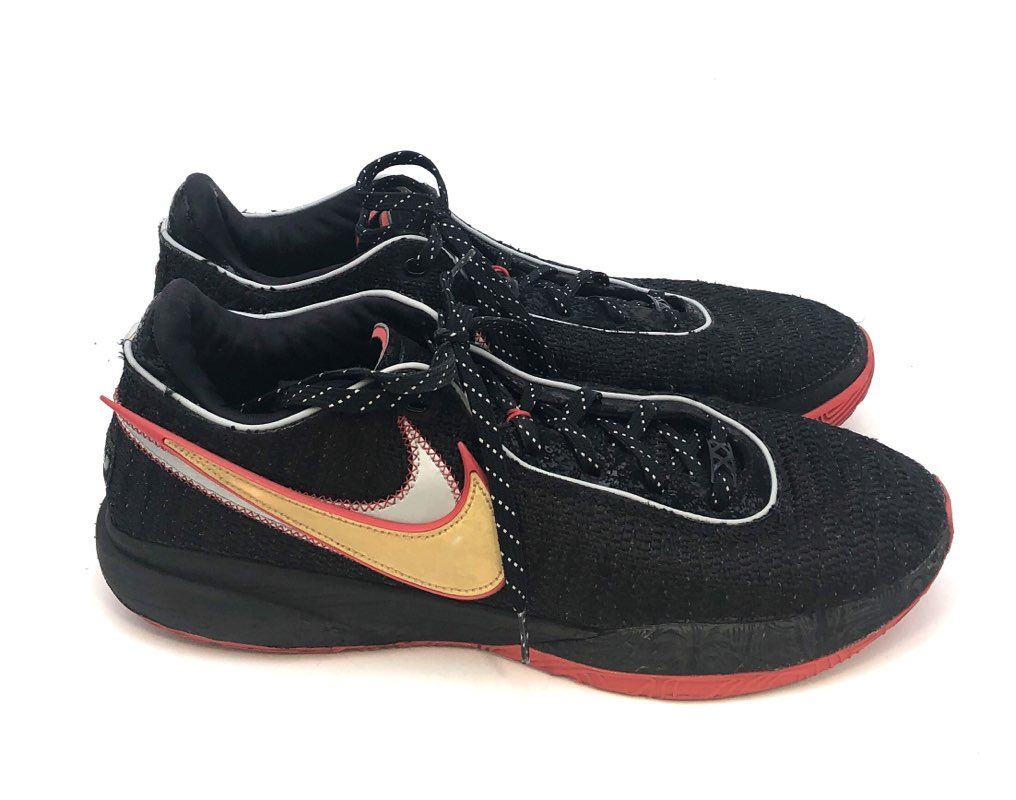 Nike LeBron 20 XX Trinity Black University Red Gold Basketball Shoes Size 14
