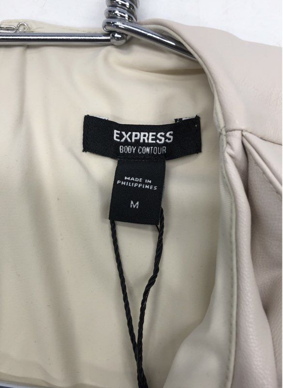 Express Women's Body Contour Faux Leather Dress Lot of 2 Sz M NWT