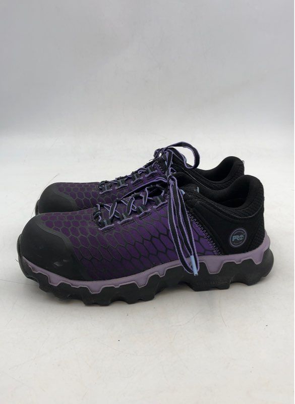 Timberland Pro Women&#39;s Powertrain Sport A1H1S Purple Work Shoes - Size 7.5