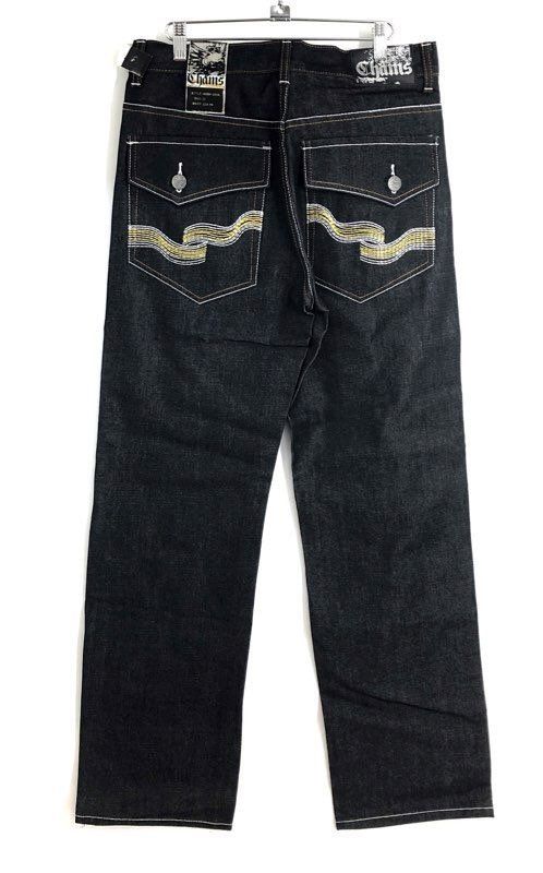Vintage Y2K Chams Men's Dark Wash ADBP243A Wide Leg Jeans Sz 32 NWT Lot of 4