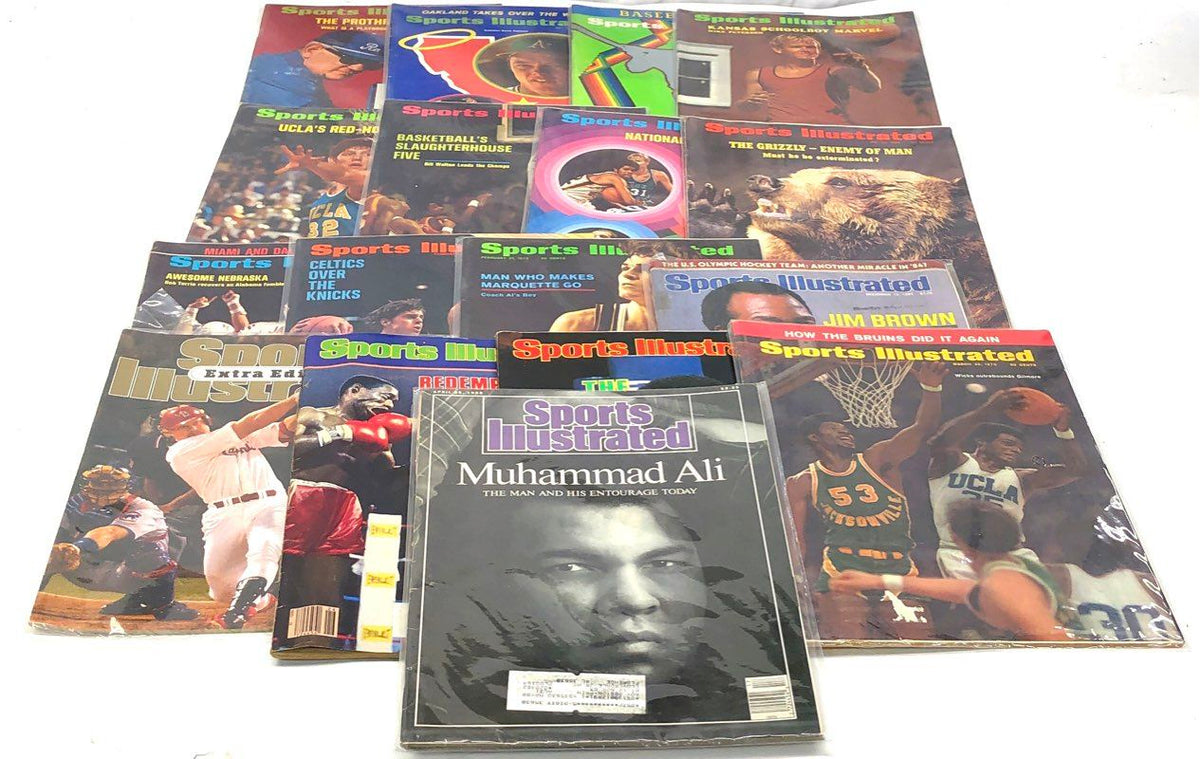 Vintage Sports Illustrated Magazine Lot 1970s-1990s Mixed Issues 17 Count