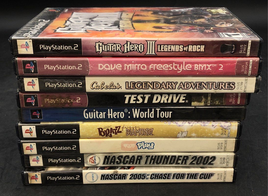 Guitar Hero Test Drive NASCAR 9 PlayStation 2 PS2 Game Lot