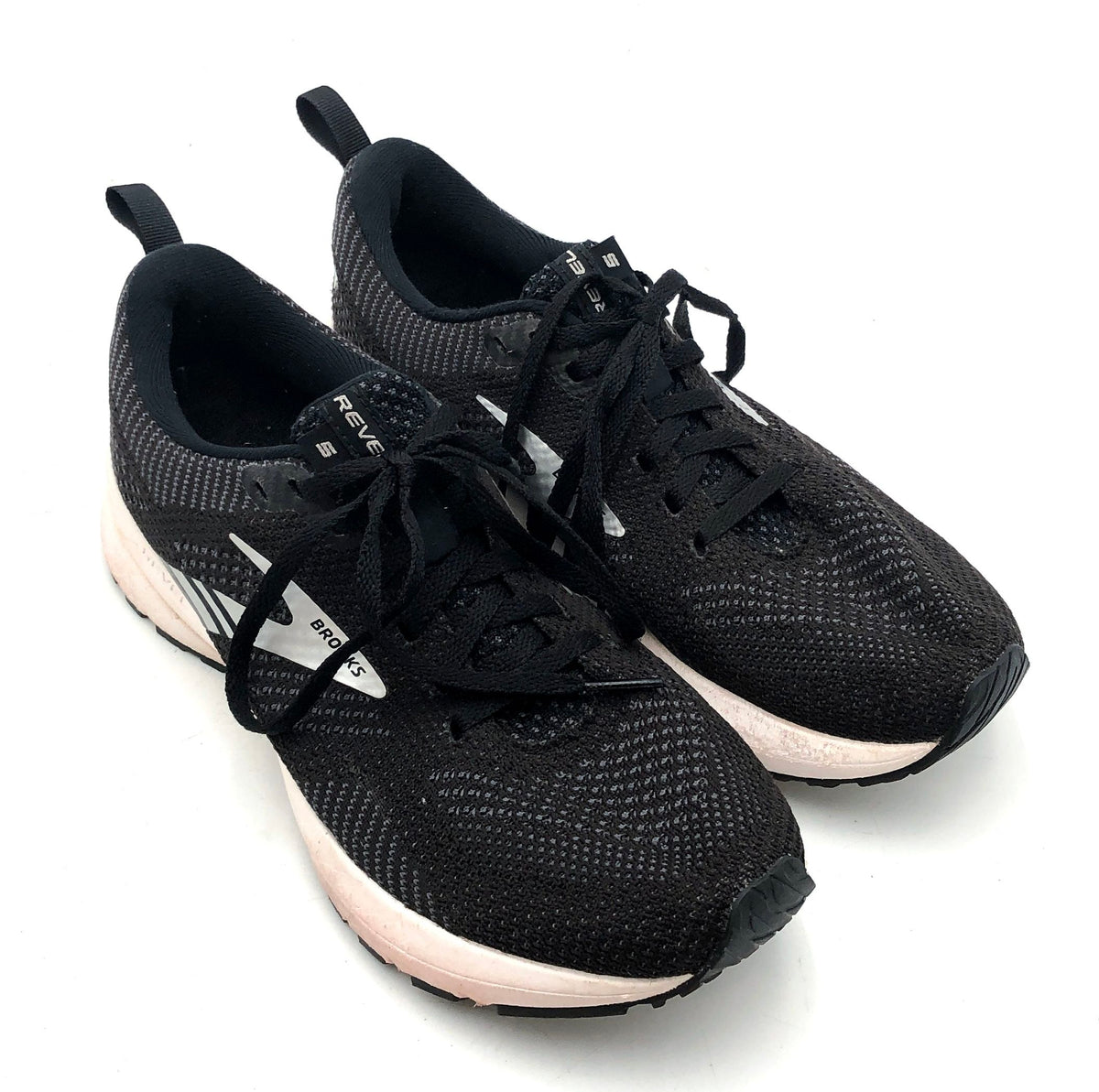 Brooks Revel 5 Black White Women's Running Shoes Size 7.5