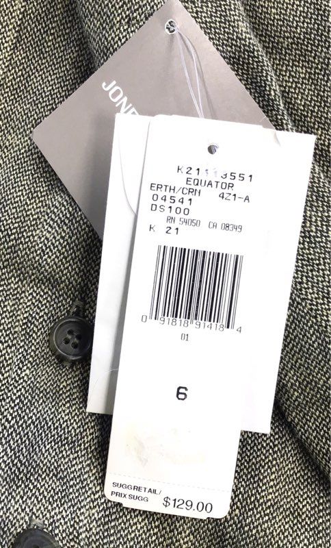 NWT Jones New York Women's Gray A-Line Skirt - Size 6