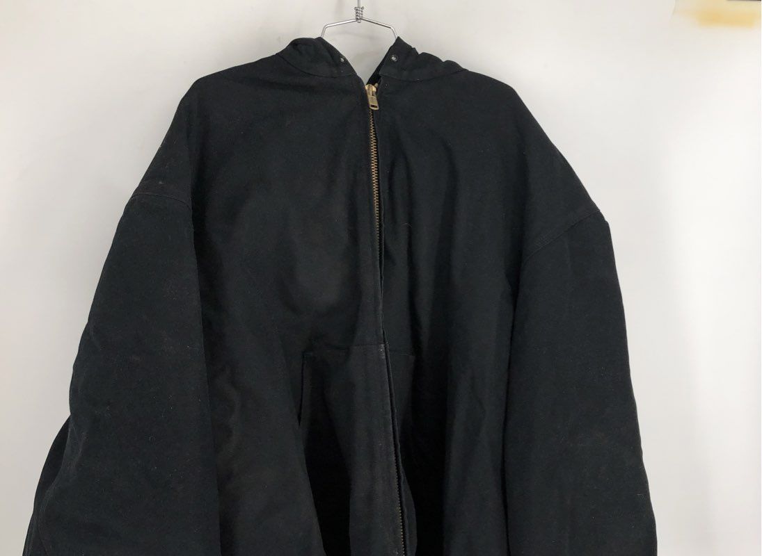 Vintage Carhartt Men's Black Bomber Jacket - Size 5XL