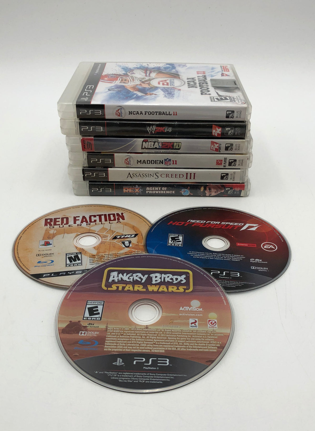Assassin's Creed III NCAA Football 11 10 PS3 Game Lot PlayStation 3 2010s