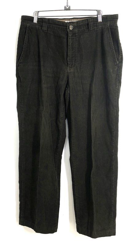 Columbia Men's Olive Green Corduroy Straight Leg Casual Pants Sz 32x30
