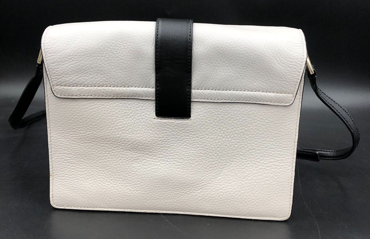 Authentic Kate Spade Women&#39;s White Luxury Leather Crossbody Bag - COA Included