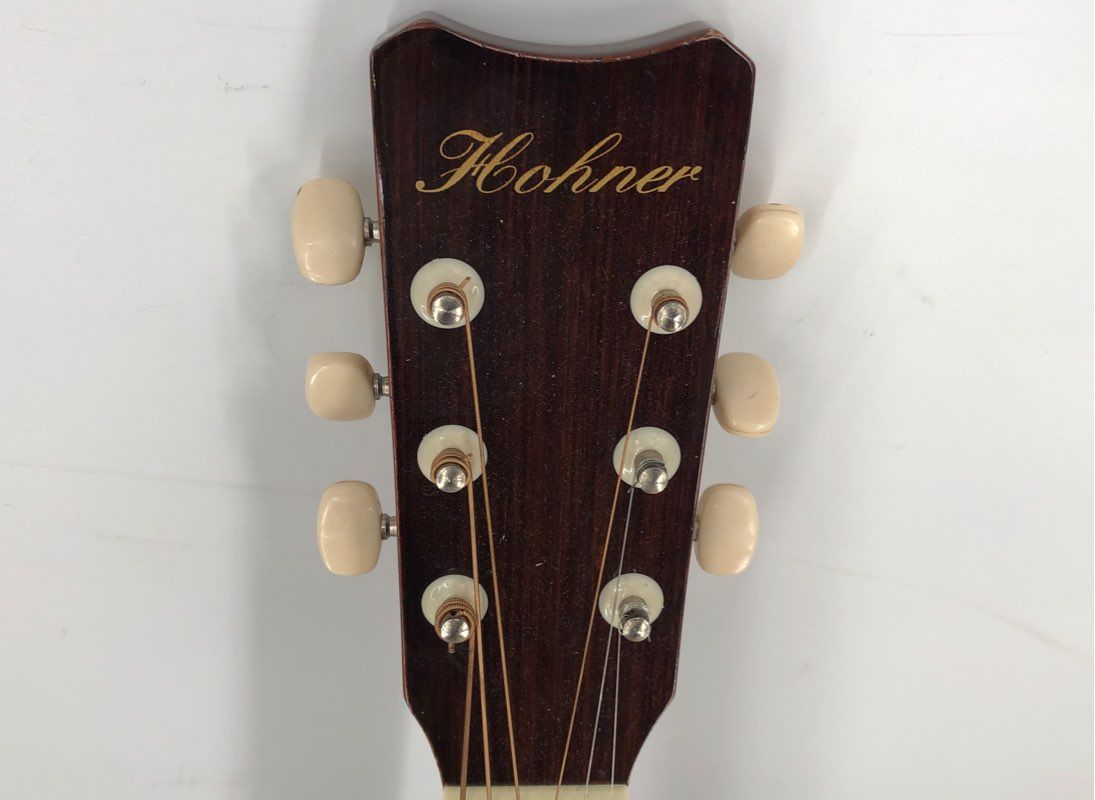 Hohner HW200 Brown 6 String Acoustic Guitar With Case