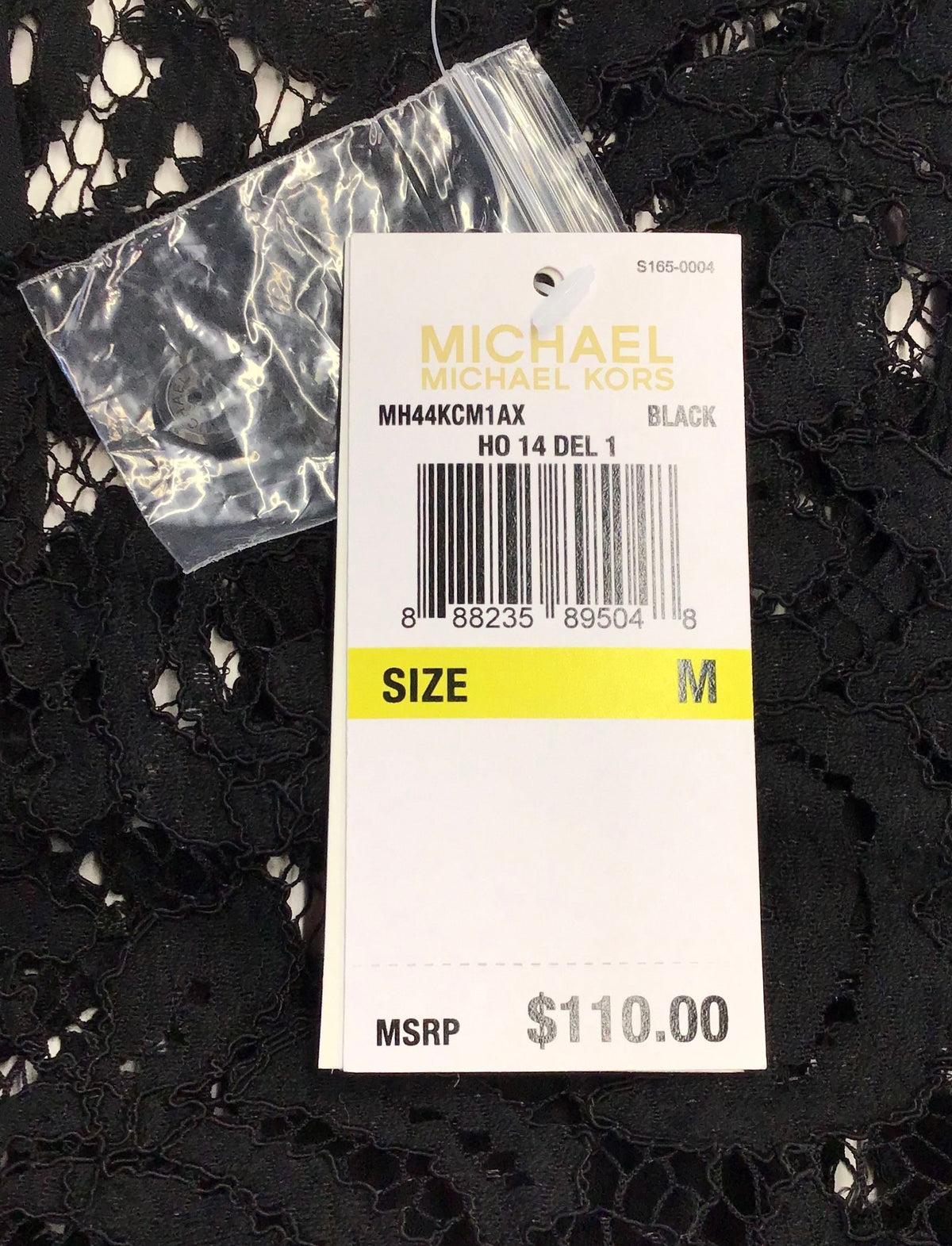 NWT Michael Kors Women&#39;s Black Floral Lace Blouse - Size M