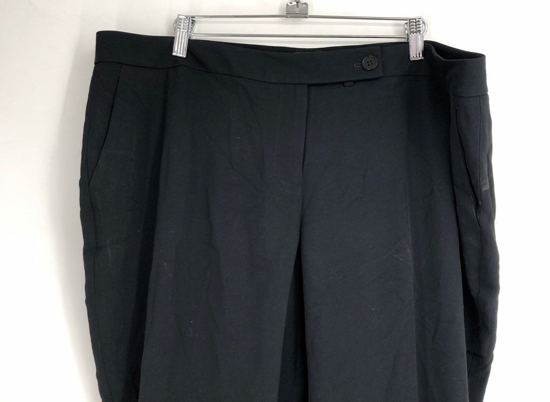 Talbots Women's Black Textured Straight Leg Dress Pants NWT Sz 20WP