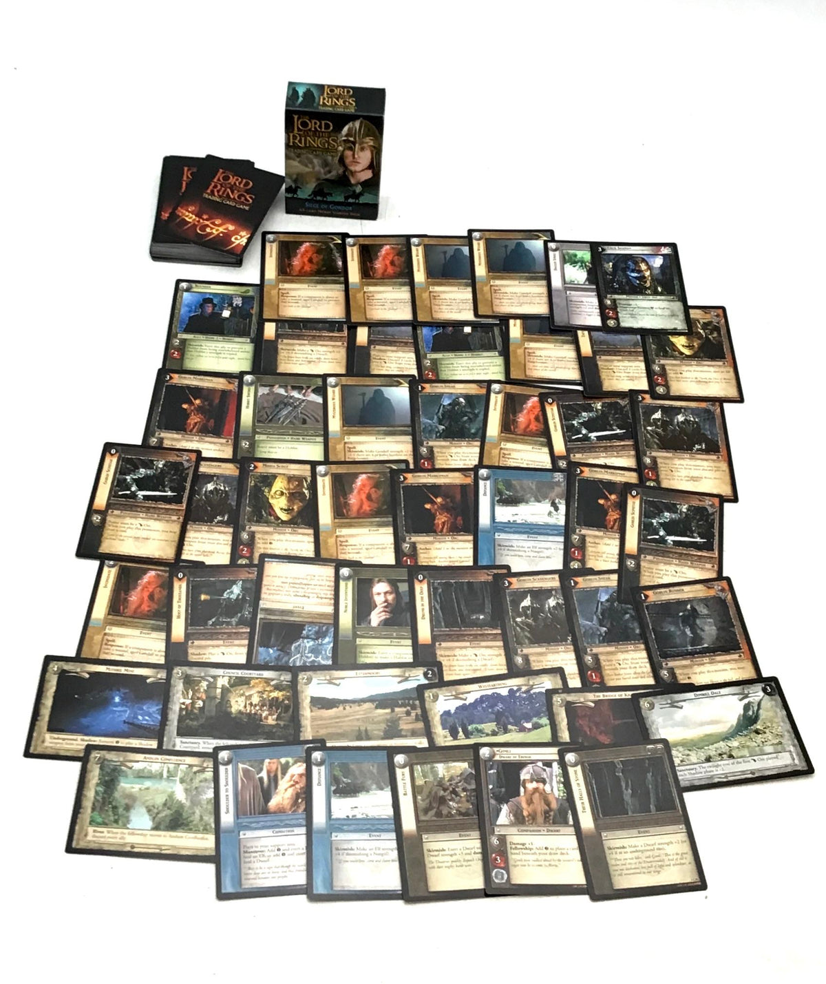 Lot Of Cards. Lord Of The Rings Medium Box, Unsorted