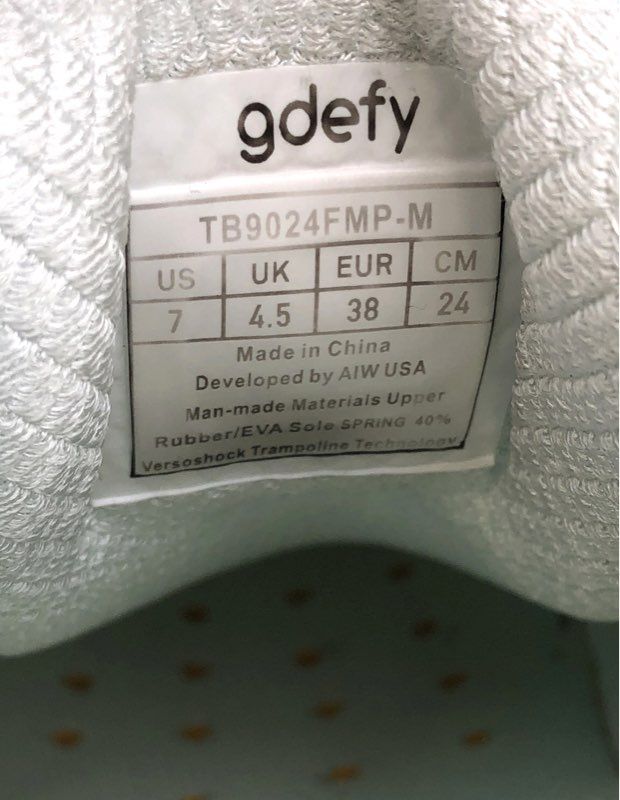 Gdefy Mighty Walk White Purple Orange Orthopedic Walking Shoes Women's Size 7