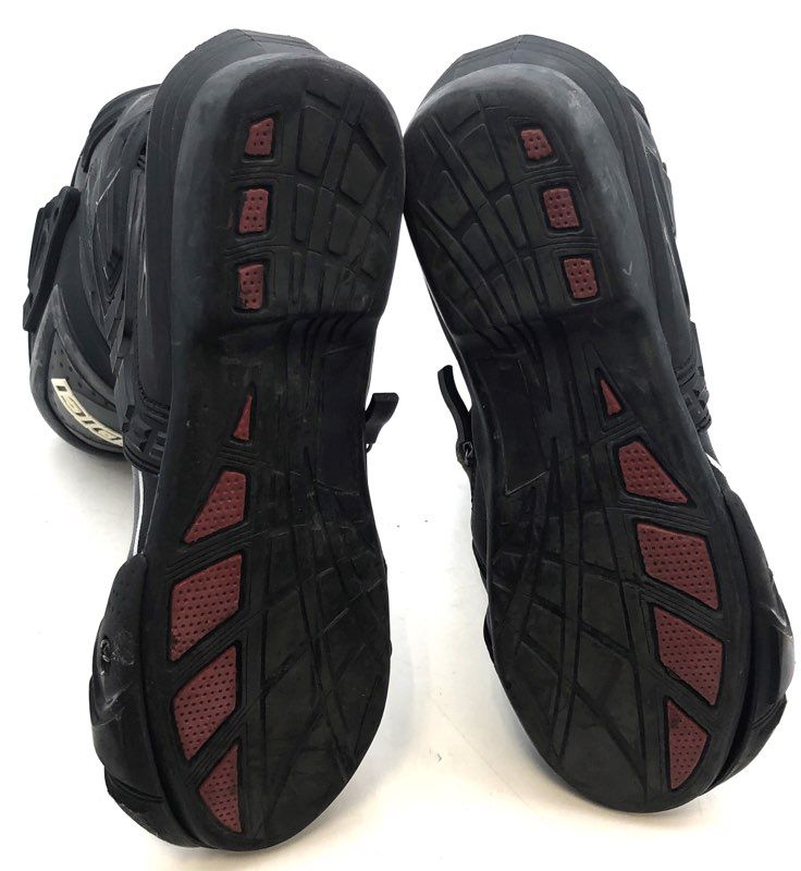 Sedici Ultimo Black Motorcycle Racing Boots Size 9 EU 42