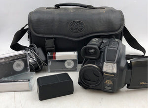 Panasonic Palmsight PV-L757 Black Handheld Camcorder W/Case & Accessories