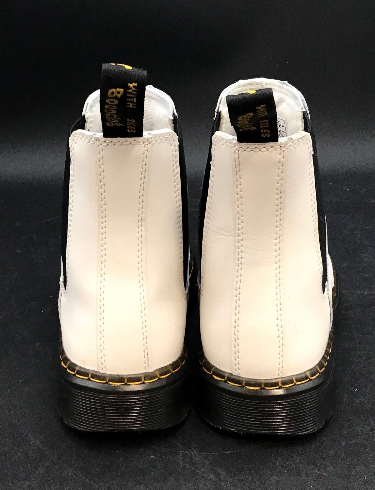 Dr. Martens Women's White Chelsea Boots - Size 6