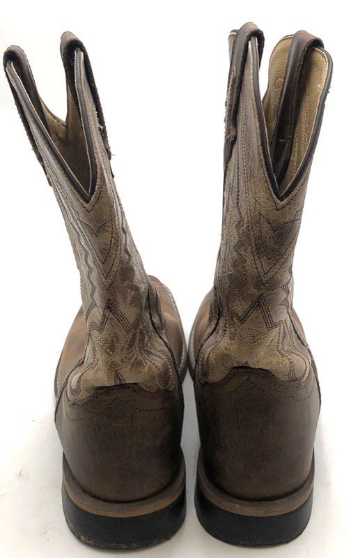 Smoky Mountain 6224 Brown Leather Square Toe Cowboy Boots Size 9.5 M