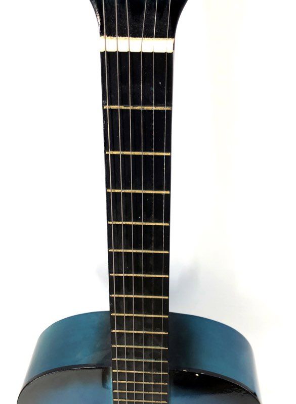Sky 6-String Acoustic Guitar Blue Sunburst Beginner Student Model with Gig Bag