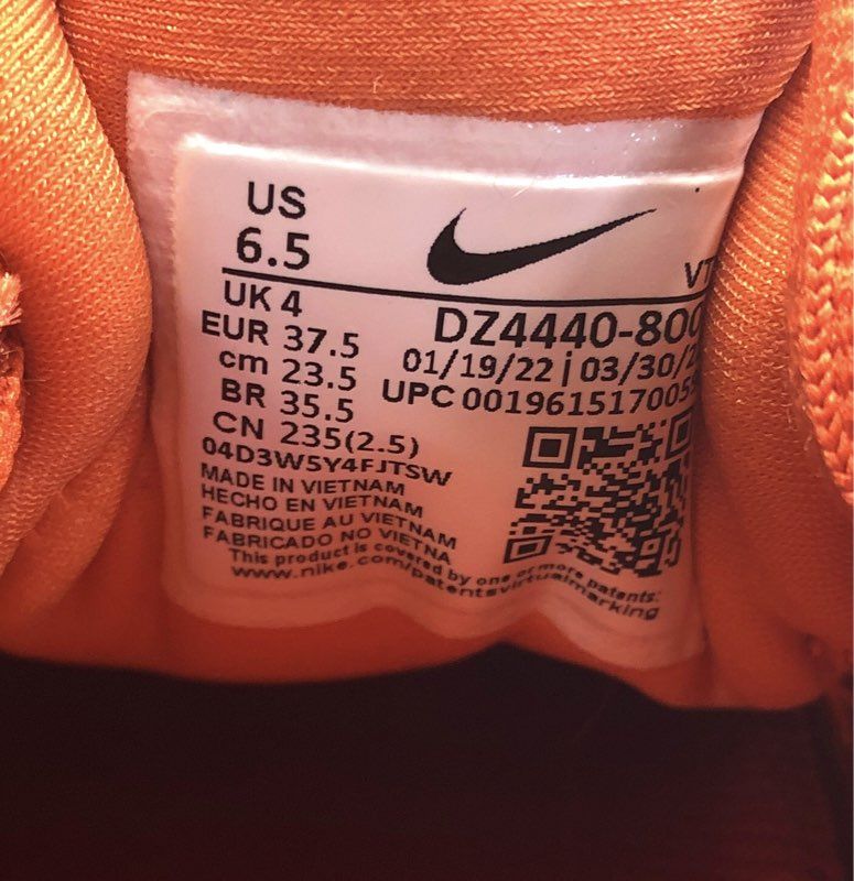 Nike Air VaporMax Plus Triple Orange Hyper Orange Women's Shoes Size 6.5