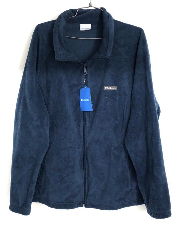 Columbia Women's Benton Springs Full Zip Fleece Jacket Navy Blue Sz 3X NWT
