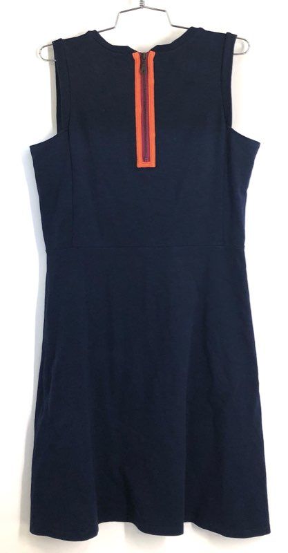 Hatley Women's Sleeveless Dress Navy Blue Embroidered Neckline Sz M