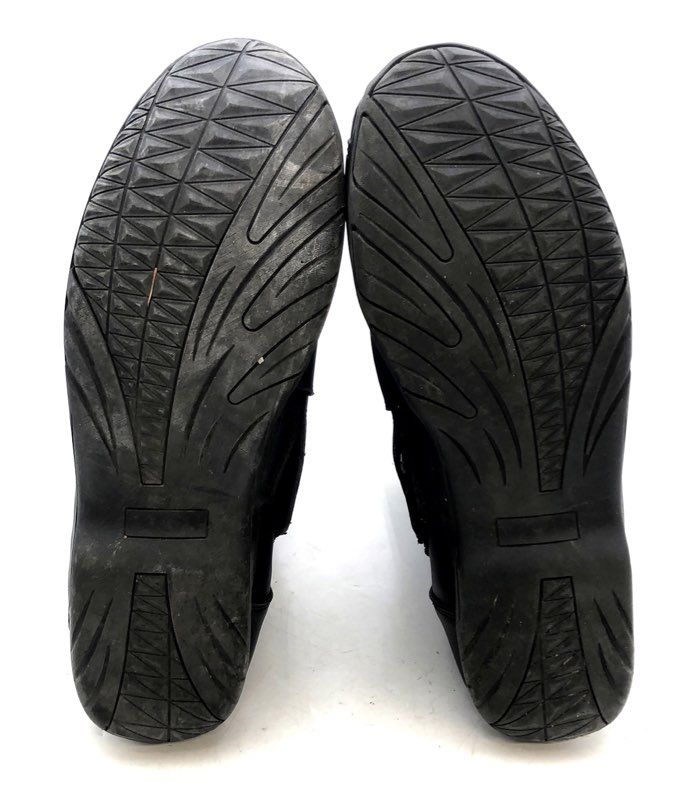 Kronox Men's Black Leather Waterproof Hipora Motorcycle Touring Boots Size 12