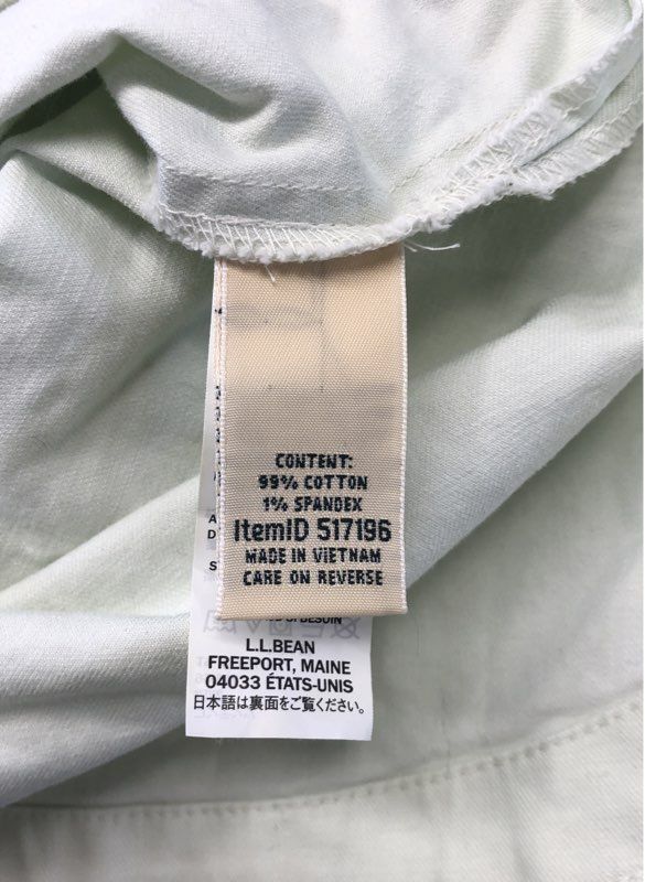 L.L.Bean Women's Comfort Trail Utility Jacket Pale Green Cotton Blend Sz XS PET