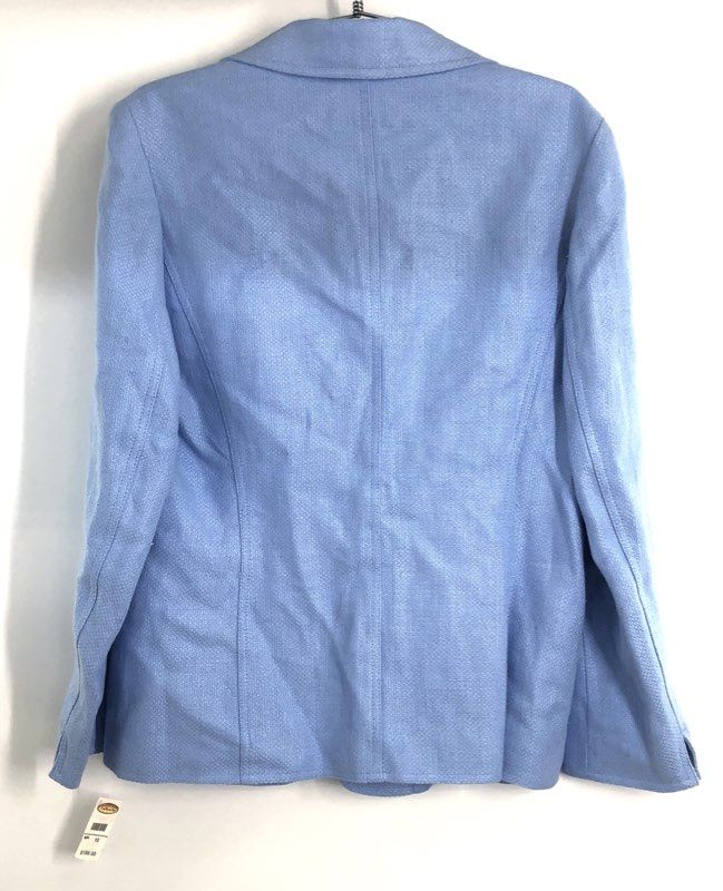 Talbots Women's Blue Textured Single Button Blazer NWT Size 10