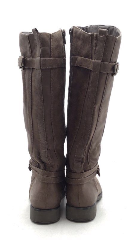 Baretraps Women&#39;s Sabio Brown Knee High Block Heel Riding Boots - Size 8.5 M