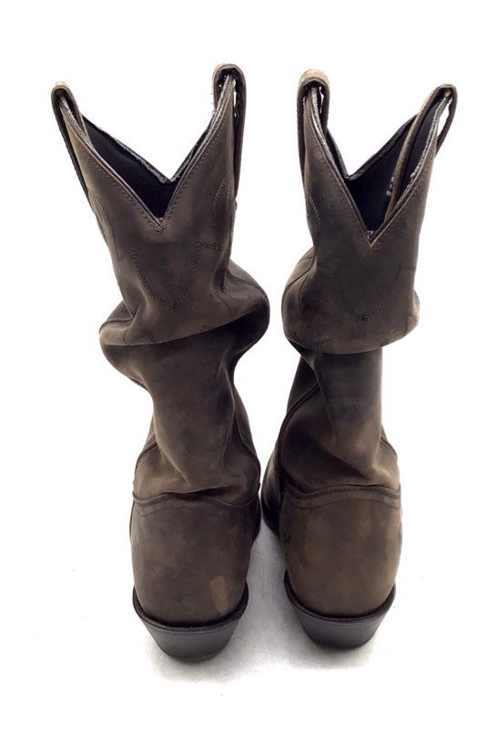 Laredo DH5262 Brown Leather Slouch Western Cowboy Boots Women's Size 6 M