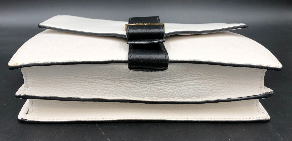 Authentic Kate Spade Women&#39;s White Luxury Leather Crossbody Bag - COA Included