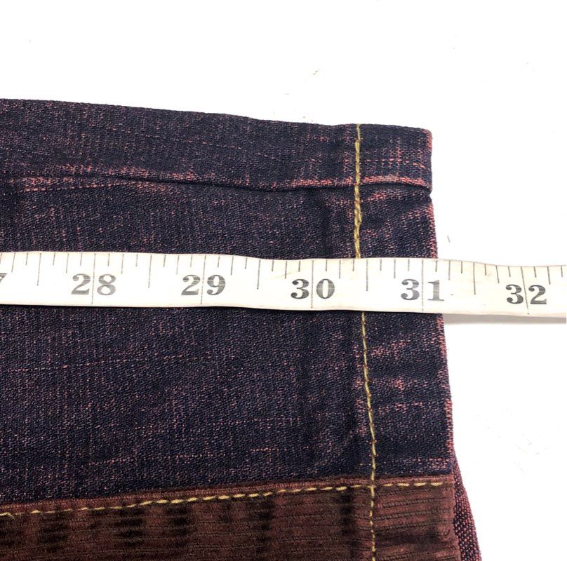 Vintage Y2K Noiz Jeans Striped Panel Baggy Skater Denim Pants Sz 36x32