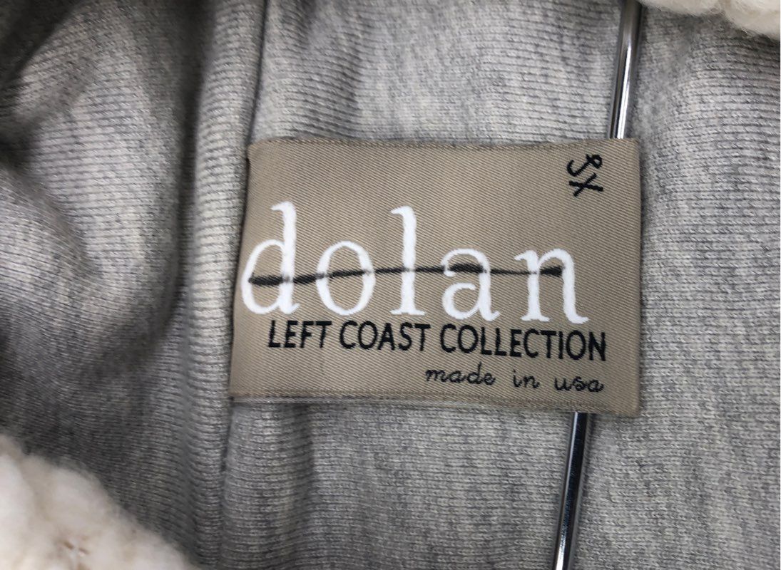 Dolan Left Coast Collection Women's White Gray Textured Knit Cardigan Jacket XS