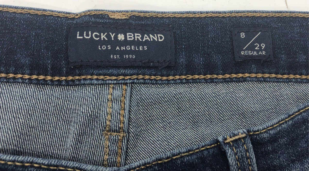 Lucky Brand Women's Ava Mid Rise Skinny Jeans Dark Wash Blue Sz 8/29