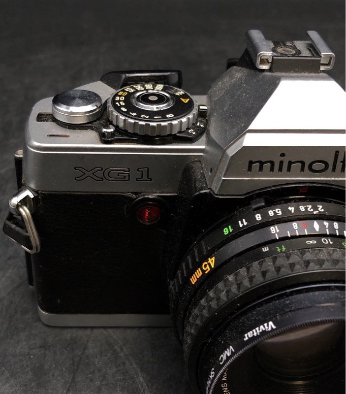 Minolta XG-1 Film 35mm SLR Camera With Lens