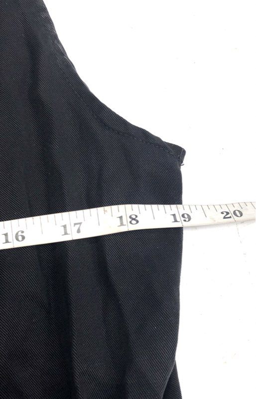 BB Dakota Women's Black Tencel Drape Front Sleeveless Layered Vest Sz S