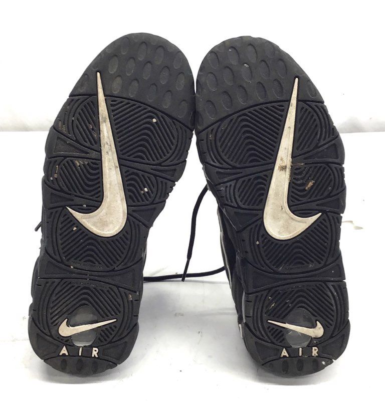 Nike Air More Uptempo Black White GS Basketball Shoes Size 5.5Y