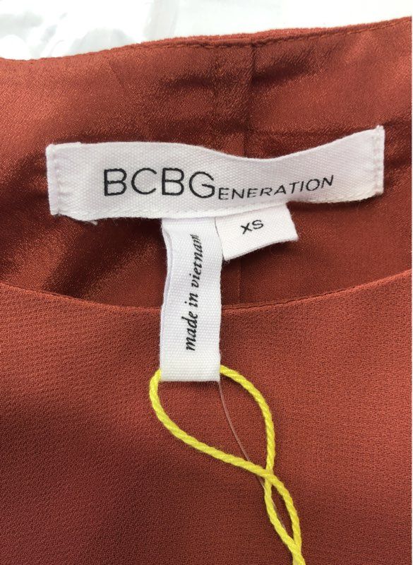 BCBGeneration Women's Tandori Spice Layered Tiered Cami Dress Sz XS NWT