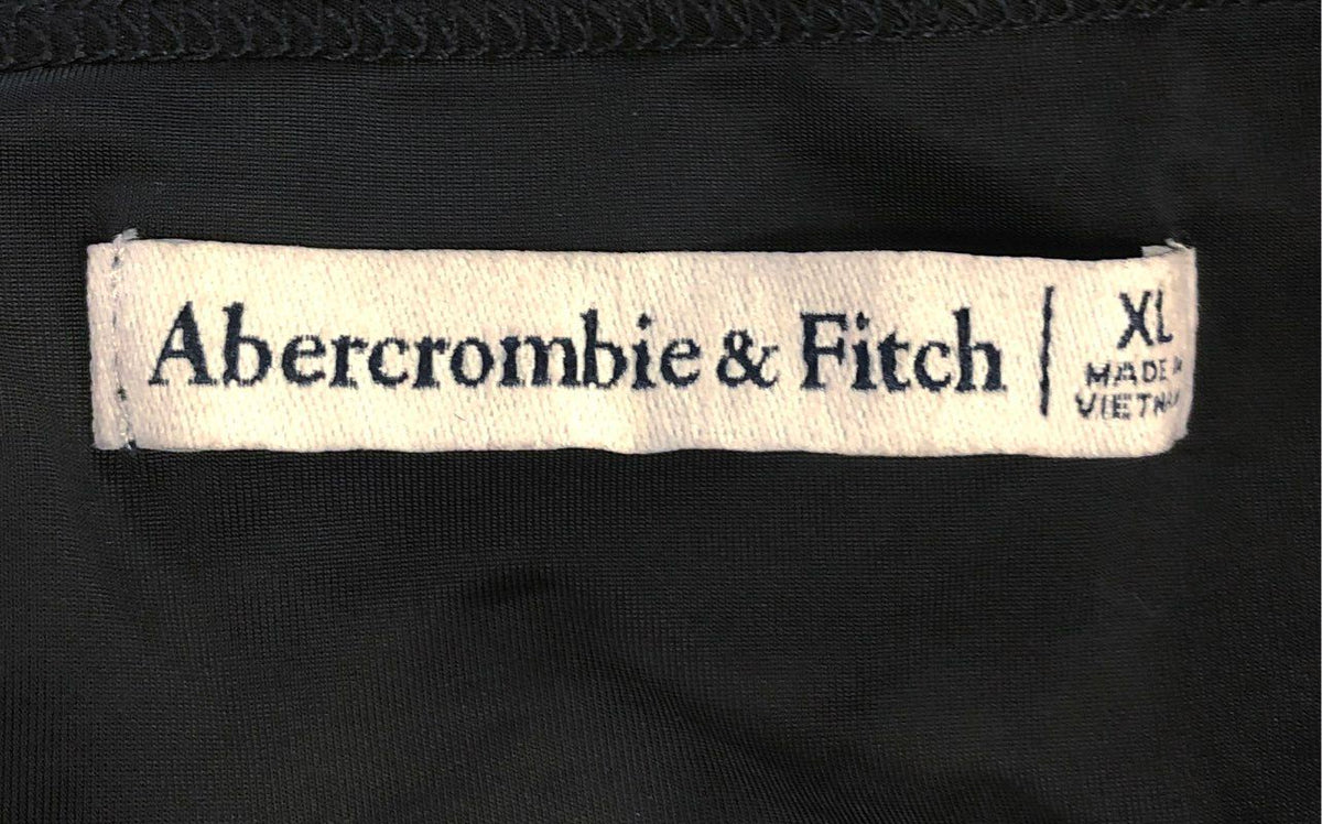 Abercrombie & Fitch Women's Black Lace Mock Neck Maxi Dress XL NWT