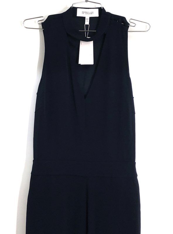 Derek Lam 10 Crosby Women's Io Jumpsuit Midnight Blue Sleeveless NWT Size 6