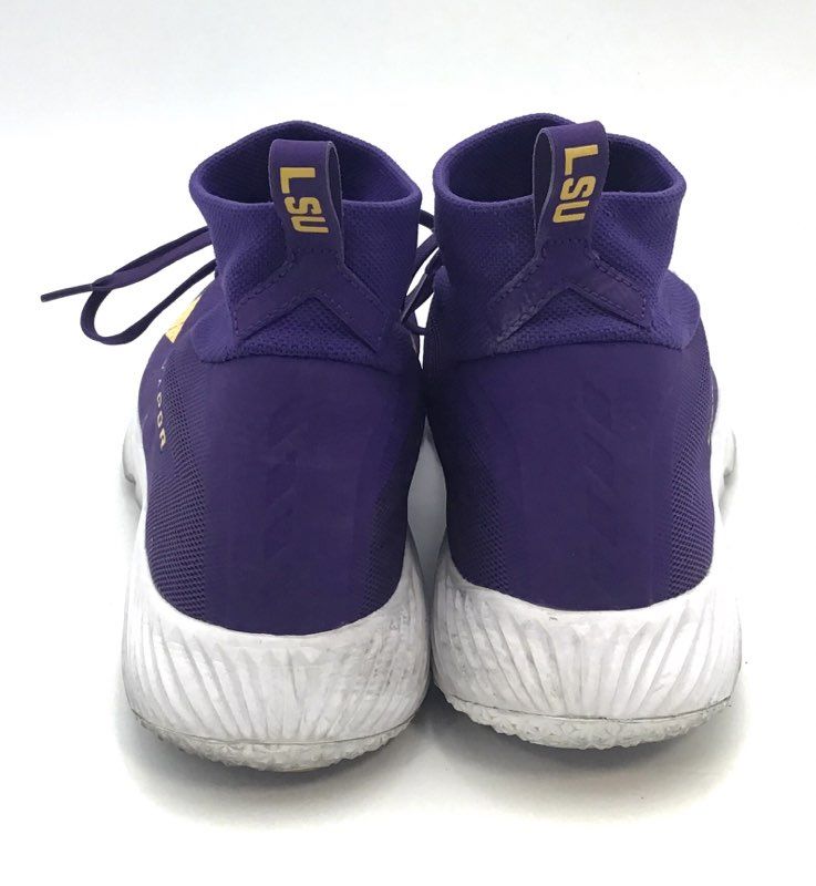 Nike Vapor Untouchable Speed Turf 2 LSU Trainer Shoes Purple Gold Size 14
