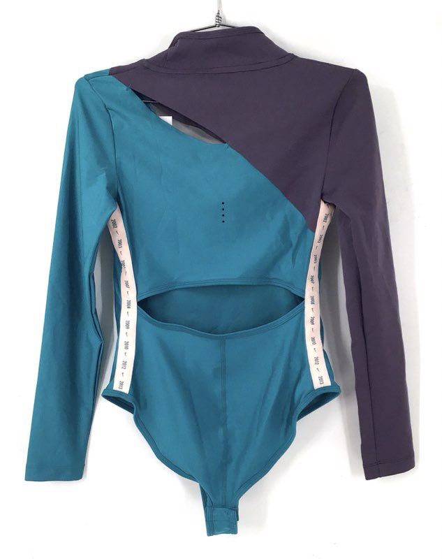 NWT NikeCourt Dri-FIT ADV Slam Tennis Bodysuit Obsidian Teal Women's Size S