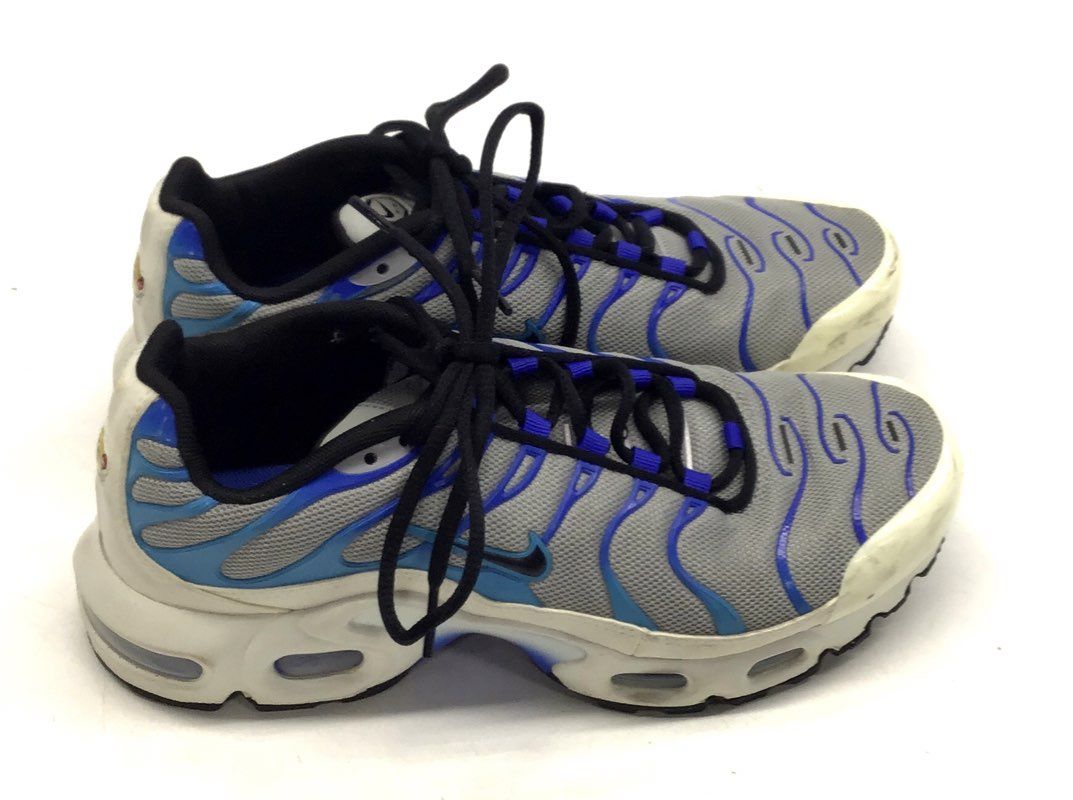 Nike Air Max Plus GS Grey Royal Blue Running Shoes CD0609-019 Size 7Y