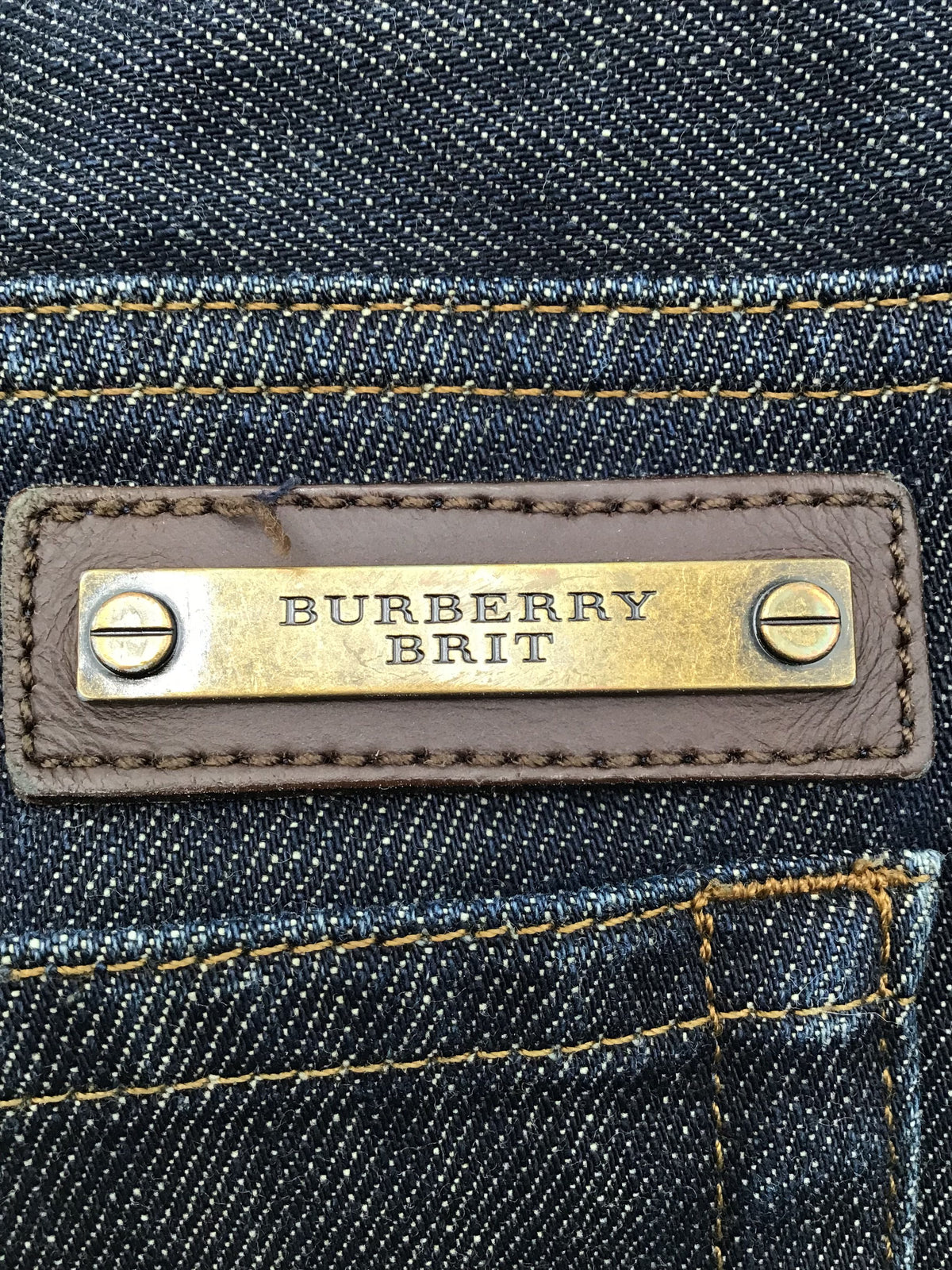 Burberry Brit Denim Straight Jeans - Size 40R W/ COA