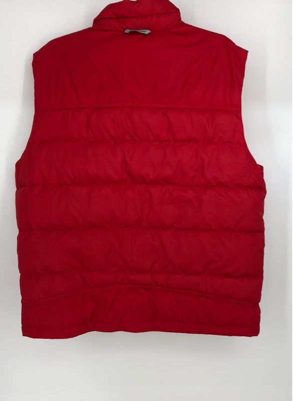 Columbia Men&#39;s Red Collared Full-Zip Puffer Vest - Size Large