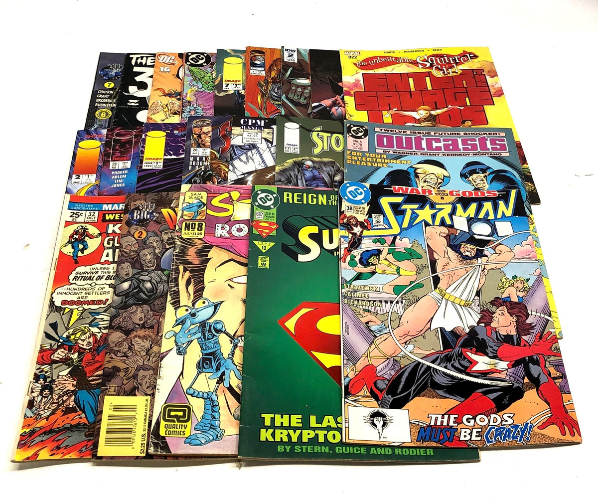 Comic Book Lot Marvel DC Image 1970s-Modern Mixed Superhero 22 Comics