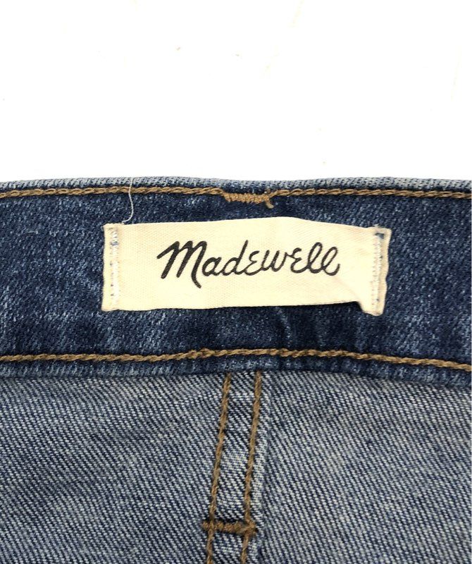 Madewell Women's Blue 10" High-Rise Skinny Button Fly Jeans Size 29