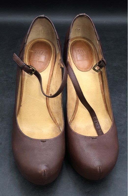 Frye Women's Brown Mary Jane Heel - Size 10M