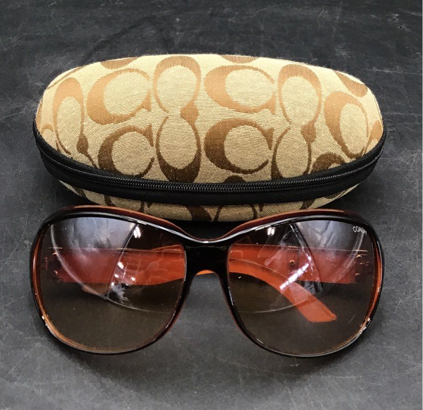 Coach Women's Brown Sunglasses With Case