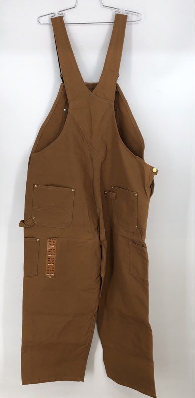 Carhartt Men&#39;s Brown R01 BRN Cotton Duck Bib Overalls - Size 46X30